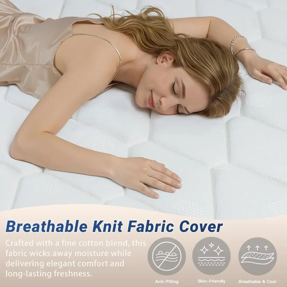 14 Inch Size Mattresses in a Box, Hybrid Memory Foam, Pocket Spring, Edge Support, Medium Firm, Motion Isolation Customized