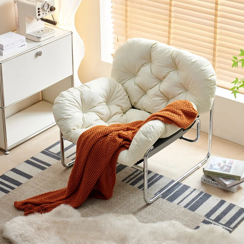 New Leather Living Room Armchair Adjustable Recliner Chairs Comfortable Backrest Chair Light Living Room Furniture，Lazy Sofa